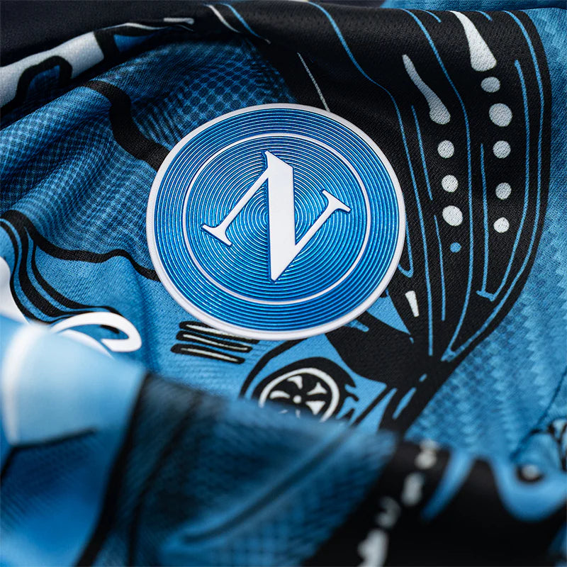 Camiseta de entrenamiento azul del SSC Napoli 2025/26