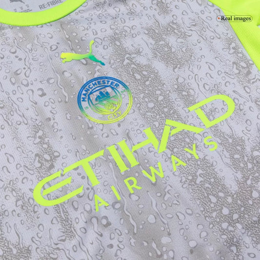 Kid's Manchester City Third Away Soccer Jersey Kit(Jersey+Shorts) 2025/26