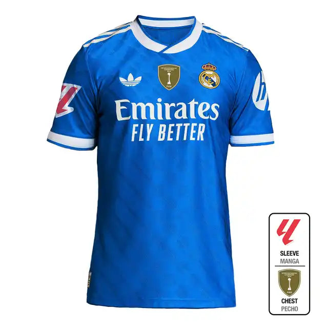 Camiseta de fútbol de visitante del Real Madrid 2025/26 (versión de jugador)