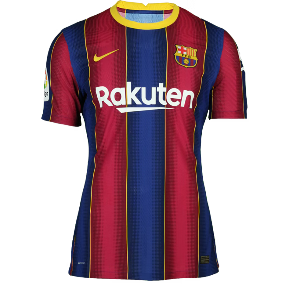 Camiseta retro de fútbol local del Barcelona Messi #10 2020/21 (sin firma)
