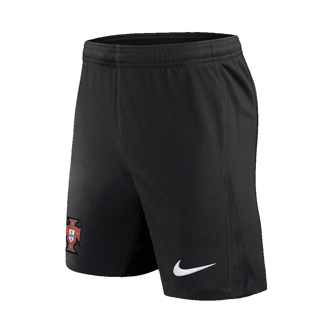 Camiseta visitante de Portugal para hombre (camiseta y pantalón corto) para la Eurocopa 2024