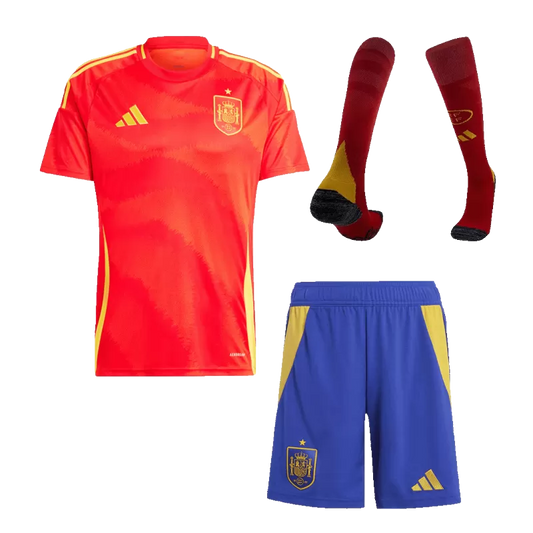 Camiseta de fútbol local de España (Camiseta + Pantalones cortos + Calcetines) 2024/25