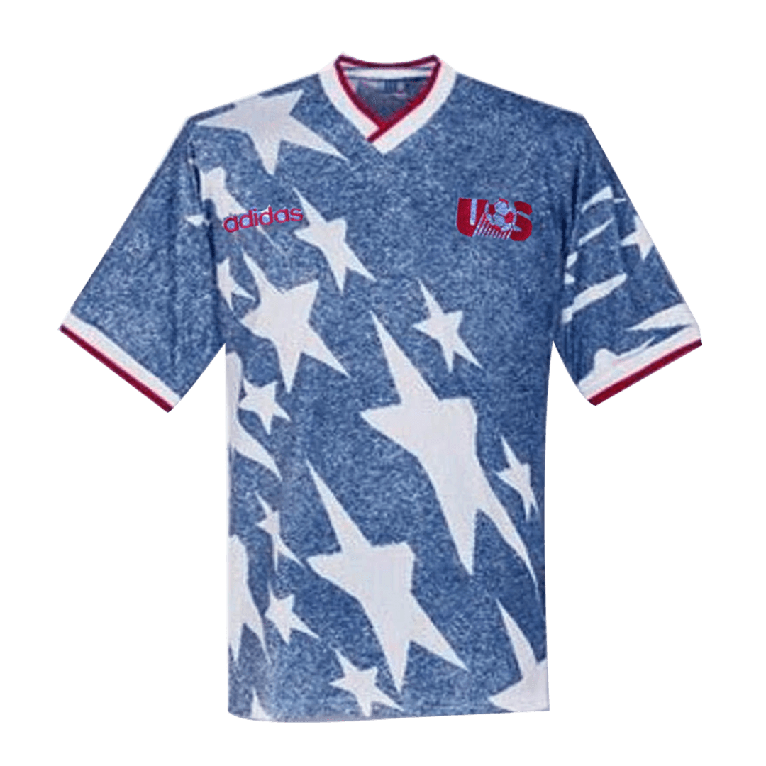 Camiseta de fútbol retro de visitante de EE. UU. de 1994
