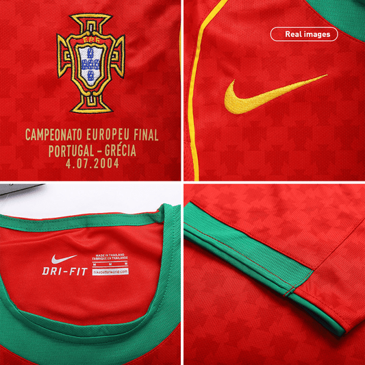 Camiseta Retro Futbol Portugal Local 2004 - Final Eurocopa