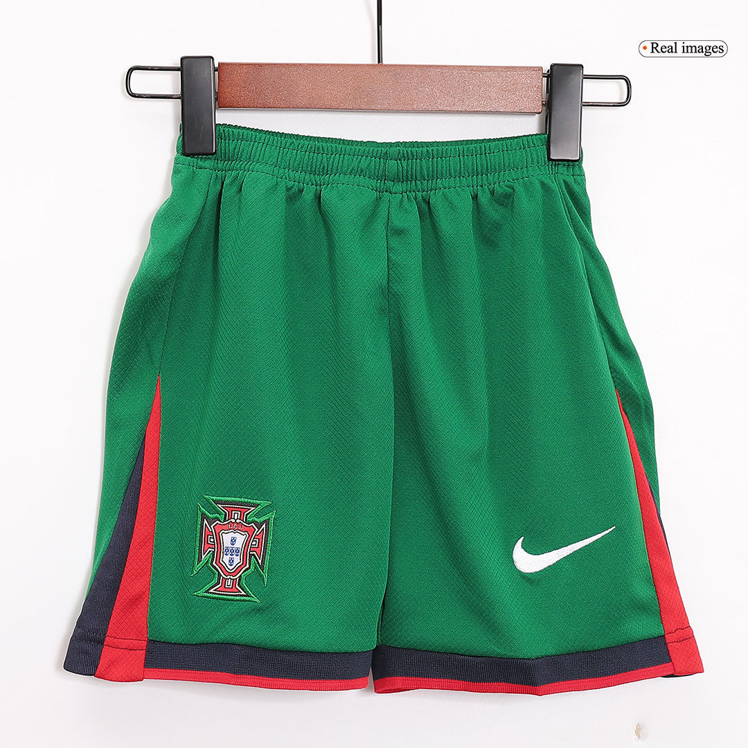 Camiseta local de Portugal para niños (equipamiento completo) Eurocopa 2024