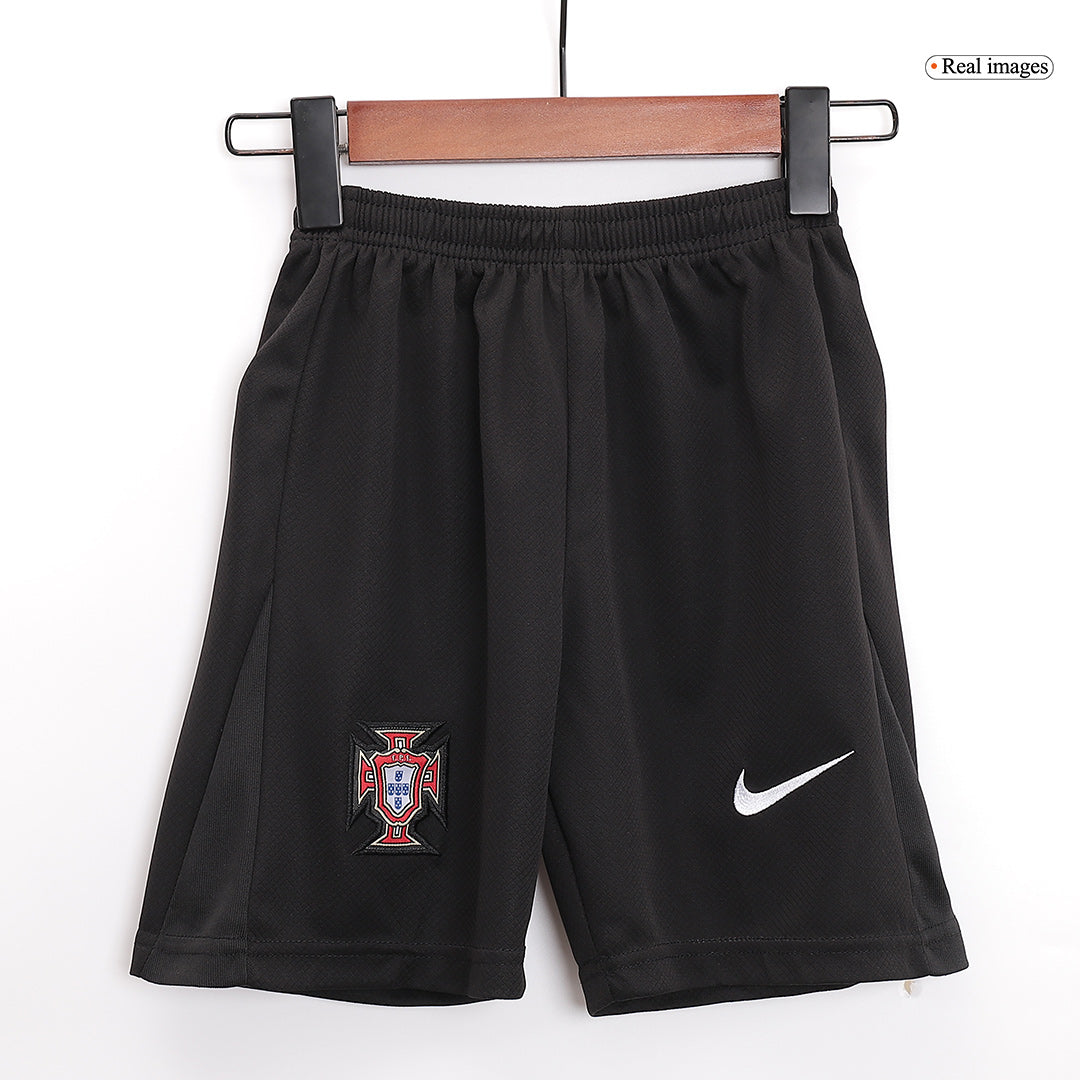 Equipación visitante de Portugal para niños (camiseta y pantalón corto) para la Eurocopa 2024
