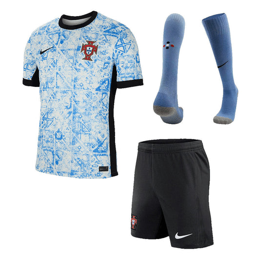 Camiseta de visitante de Portugal para hombre (equipamiento completo) para la Eurocopa 2024