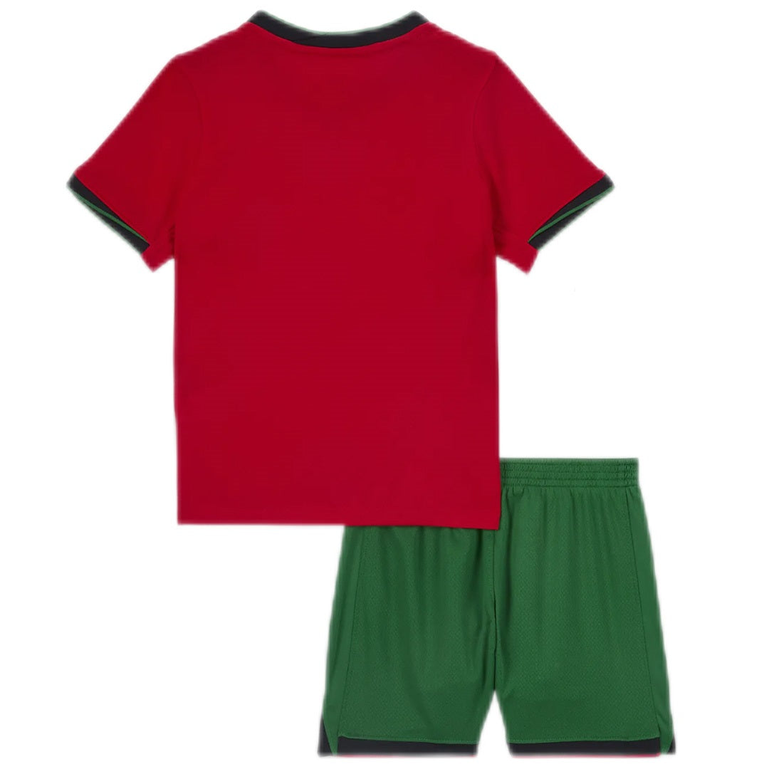 Camiseta local de Portugal para niños (camiseta y pantalón corto) Eurocopa 2024