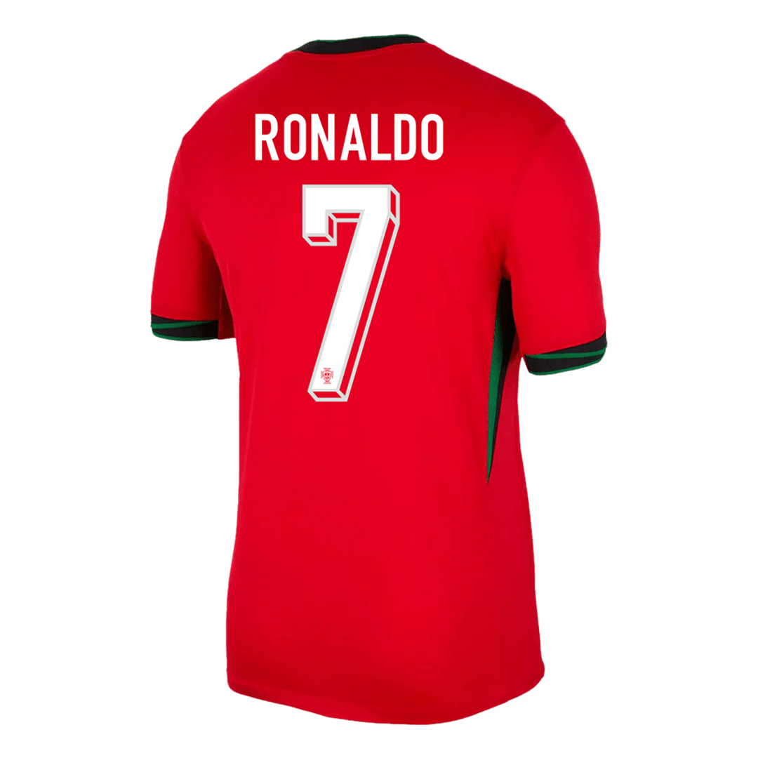 Camiseta de fútbol local de Ronaldo #7 de Portugal para hombre, Eurocopa 2024 (Supercalidad)