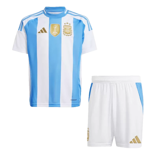 Camiseta de fútbol infantil local de Argentina para la Copa América 2024