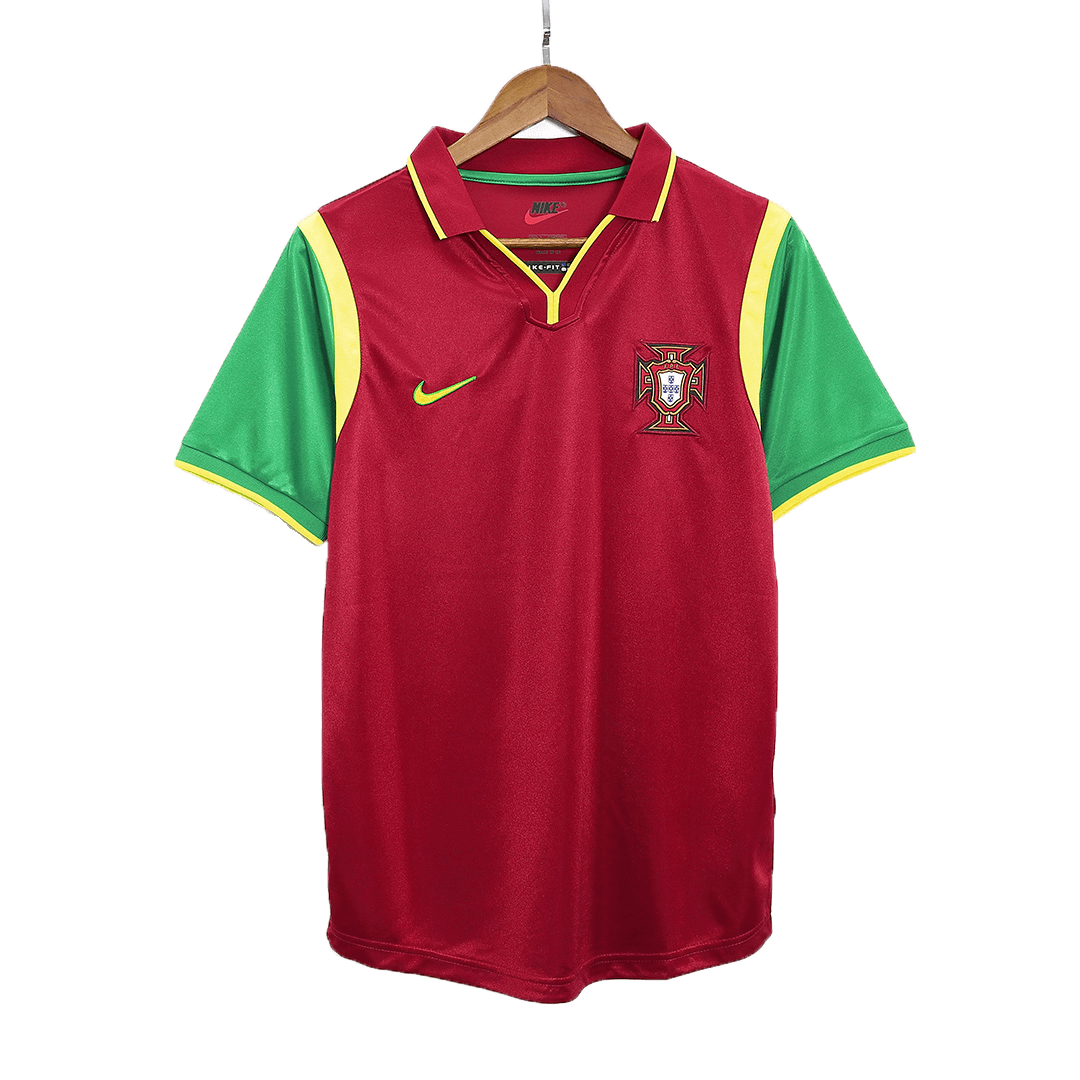 Camiseta retro de fútbol de Portugal de 1999