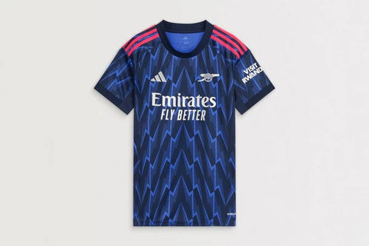 Camiseta de fútbol visitante del Arsenal para mujer 2025/26