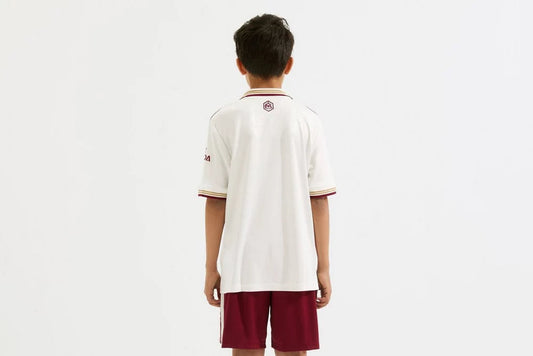 Camiseta de fútbol visitante del Arsenal para niños (camiseta y pantalón corto) 2025/26