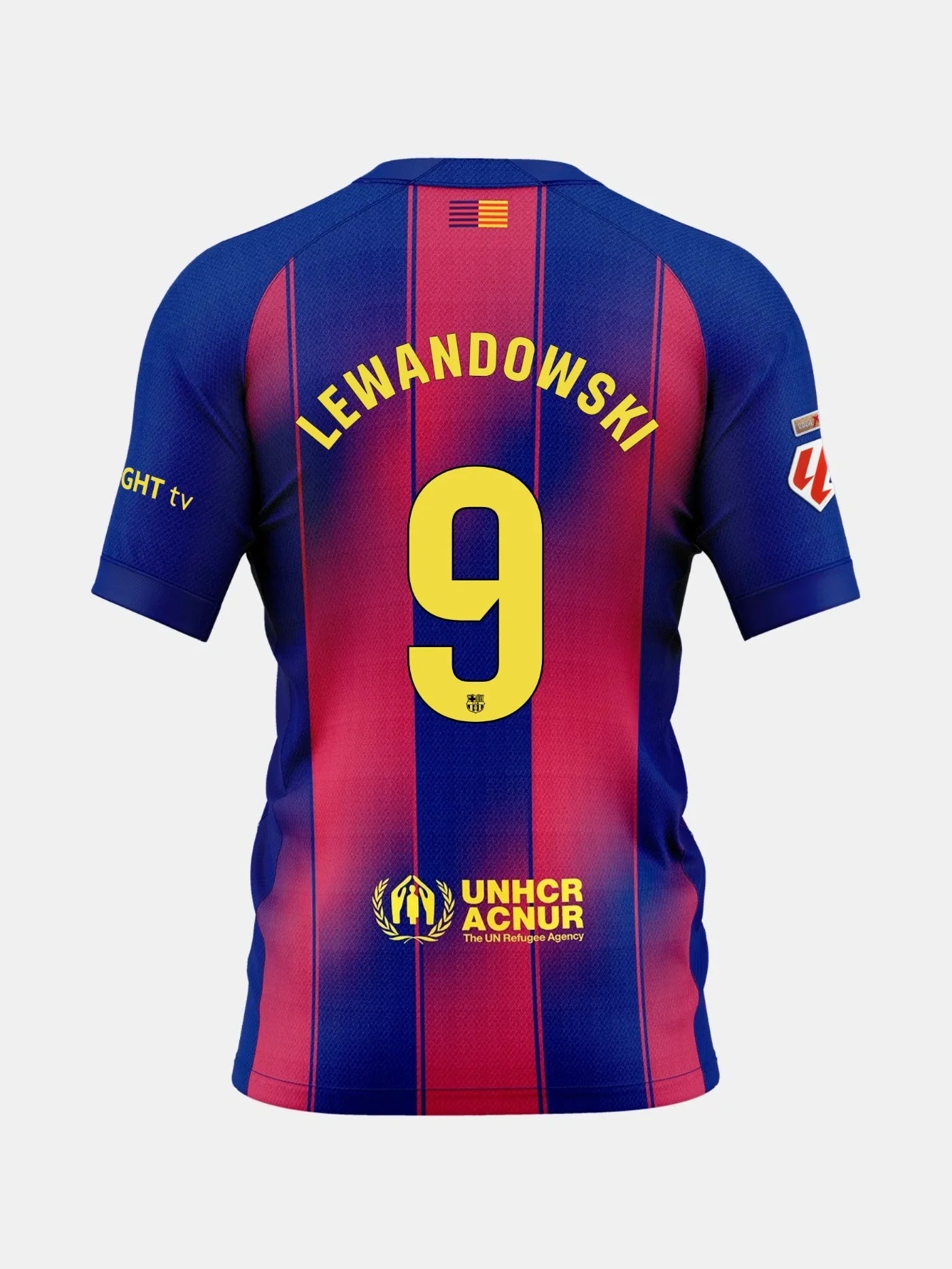 Camiseta de fútbol Barcelona Lewandowski #9 Primera 2025/26 - La Liga