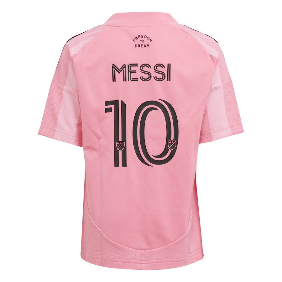 Camiseta de fútbol local Messi #10 del Inter Miami CF para niños (camiseta y pantalón corto) 2025
