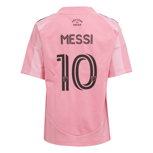 Camiseta de fútbol local Messi #10 del Inter Miami CF para niños (camiseta y pantalón corto) 2025