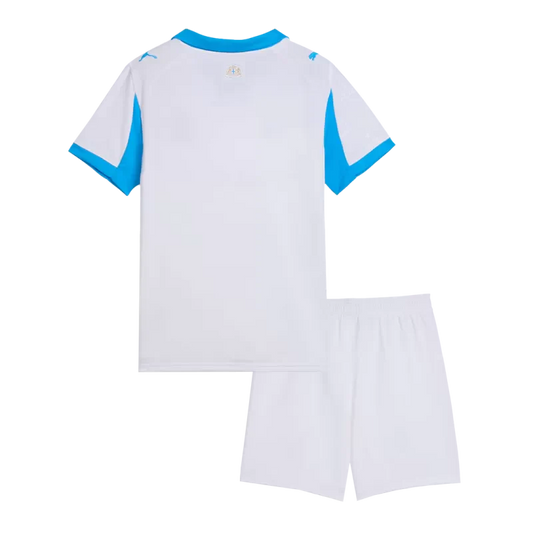 Kid's Marseille Home Soccer Jerseys Kit (Jersey+Shorts) 2025/26