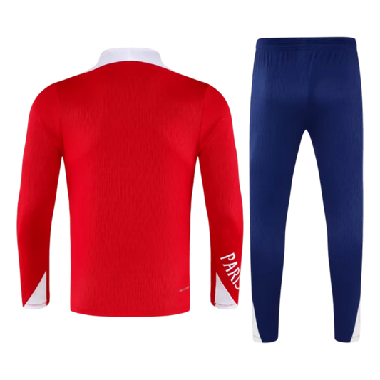 Kid's PSG 1/4 Zip Training Kit (Jacket+Pants) 2025/26 - Red