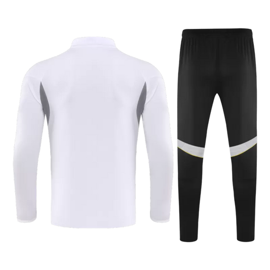Kid's Real Madrid 1/4 Zip Training Kit (Jacket+Pants) 2025/26 - White