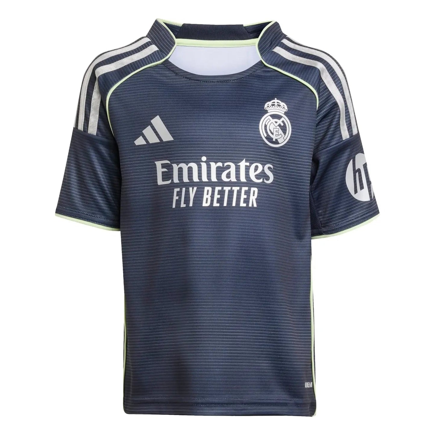 Camiseta de fútbol visitante del Real Madrid para niño (camiseta, pantalón corto y medias) 2025/26