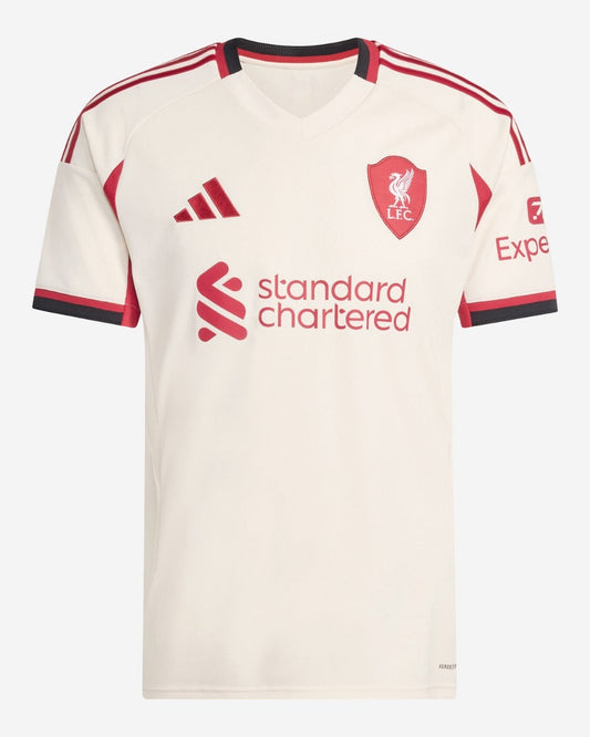 Camiseta de fútbol visitante del Liverpool 2025/26