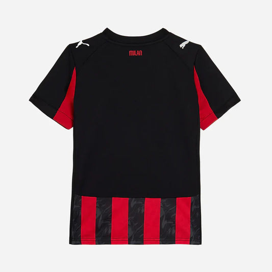 Camiseta de fútbol local del AC Milan para niños (camiseta y pantalón corto) 2025/26