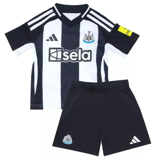Camiseta de fútbol del Newcastle United para niños (24/25, camiseta + pantalón corto)