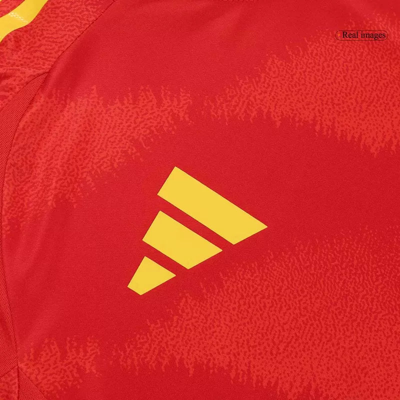 Versión del jugador LAMINE YAMAL #19 Camiseta de fútbol local de España Eurocopa 2024