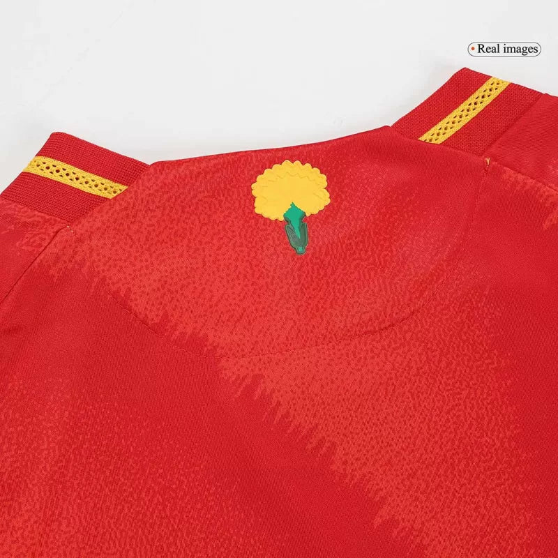 Versión del jugador LAMINE YAMAL #19 Camiseta de fútbol local de España Eurocopa 2024