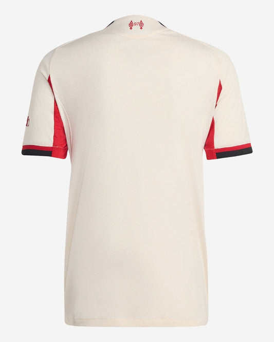 Camiseta de fútbol visitante del Liverpool 2025/26, versión de jugador