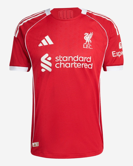Camiseta de fútbol local del Liverpool 2025/26, versión de jugador