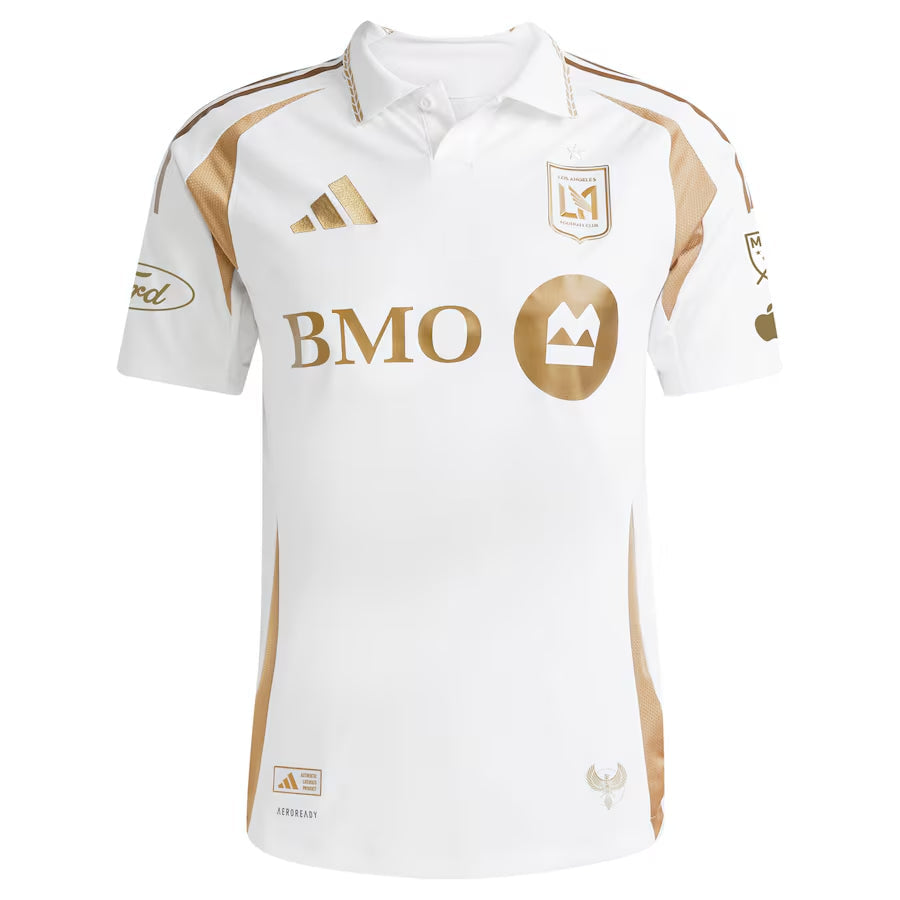 Versión de jugador para hombre LAFC #7 Son Heung-Min Blanco 2025 Visitante - Corte ajustado