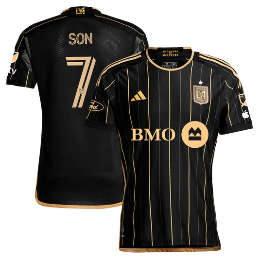 Versión para aficionados LAFC #7 Son Heung-Min Negro 2024 Local
