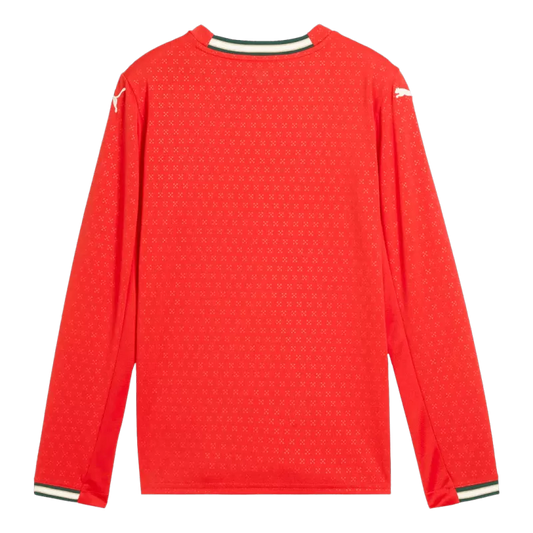 Portugal Home Long Sleeve Soccer Jersey 2025