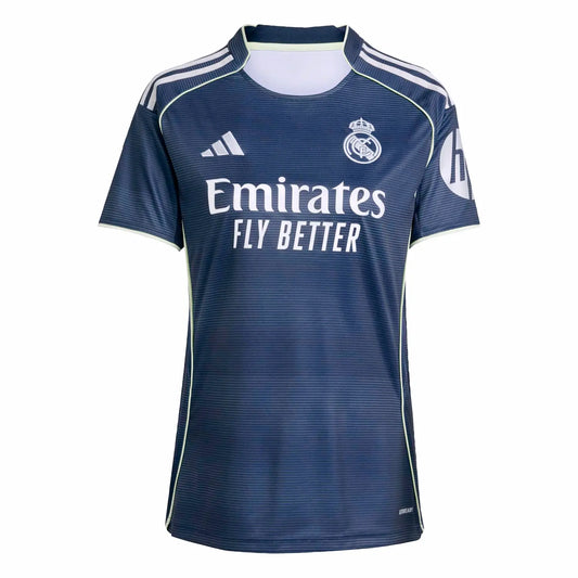 Camiseta de fútbol visitante del Real Madrid para mujer 2025/26