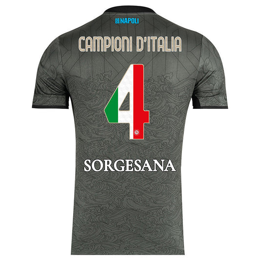 Camiseta del tercer partido de los Campioni d'Italia del SSC Napoli 2024/25