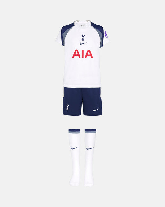 Camiseta de fútbol local del Tottenham Hotspur para niño 2025/26 (Camiseta + Pantalón corto + Calcetines)