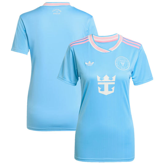 Camiseta de fútbol de visitante del Inter Miami CF para mujer 2025
