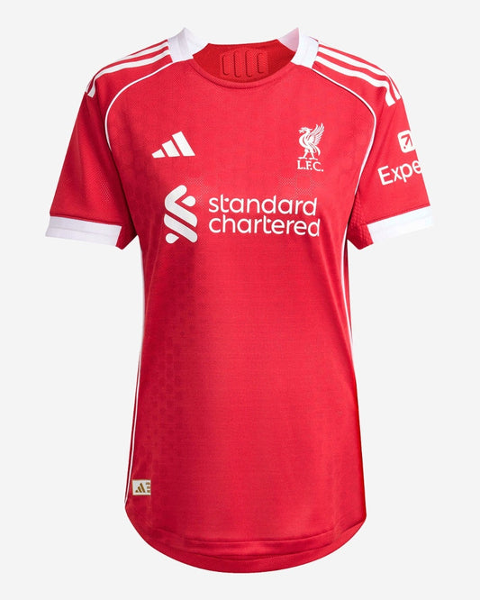 Camiseta de fútbol local del Liverpool para mujer 2025/26