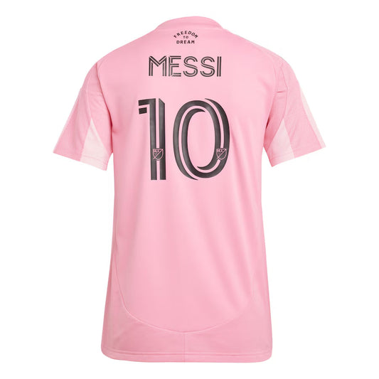 Camiseta de fútbol local Messi #10 del Inter Miami CF para mujer 2025