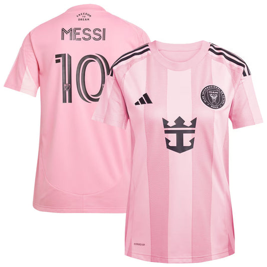 Camiseta de fútbol local Messi #10 del Inter Miami CF para mujer 2025