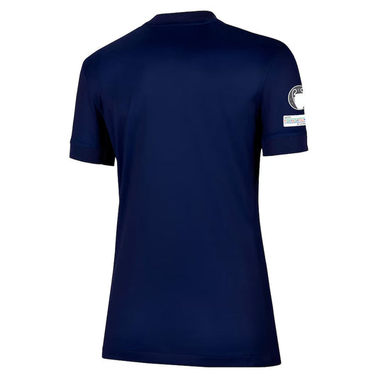 Camiseta de local del PSG para mujer 2025-26 con la insignia de la Champions League y el 10.º aniversario de la Fundación UEFA