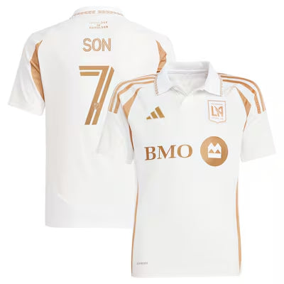 Versión para aficionados LAFC #7 Son Heung-Min Blanco 2025 Visitante