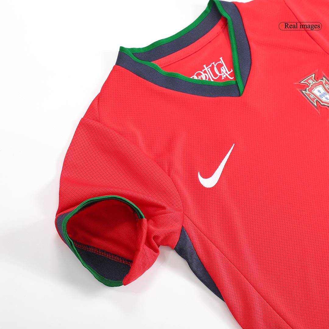 Camiseta local de Portugal para niños (equipamiento completo) Eurocopa 2024