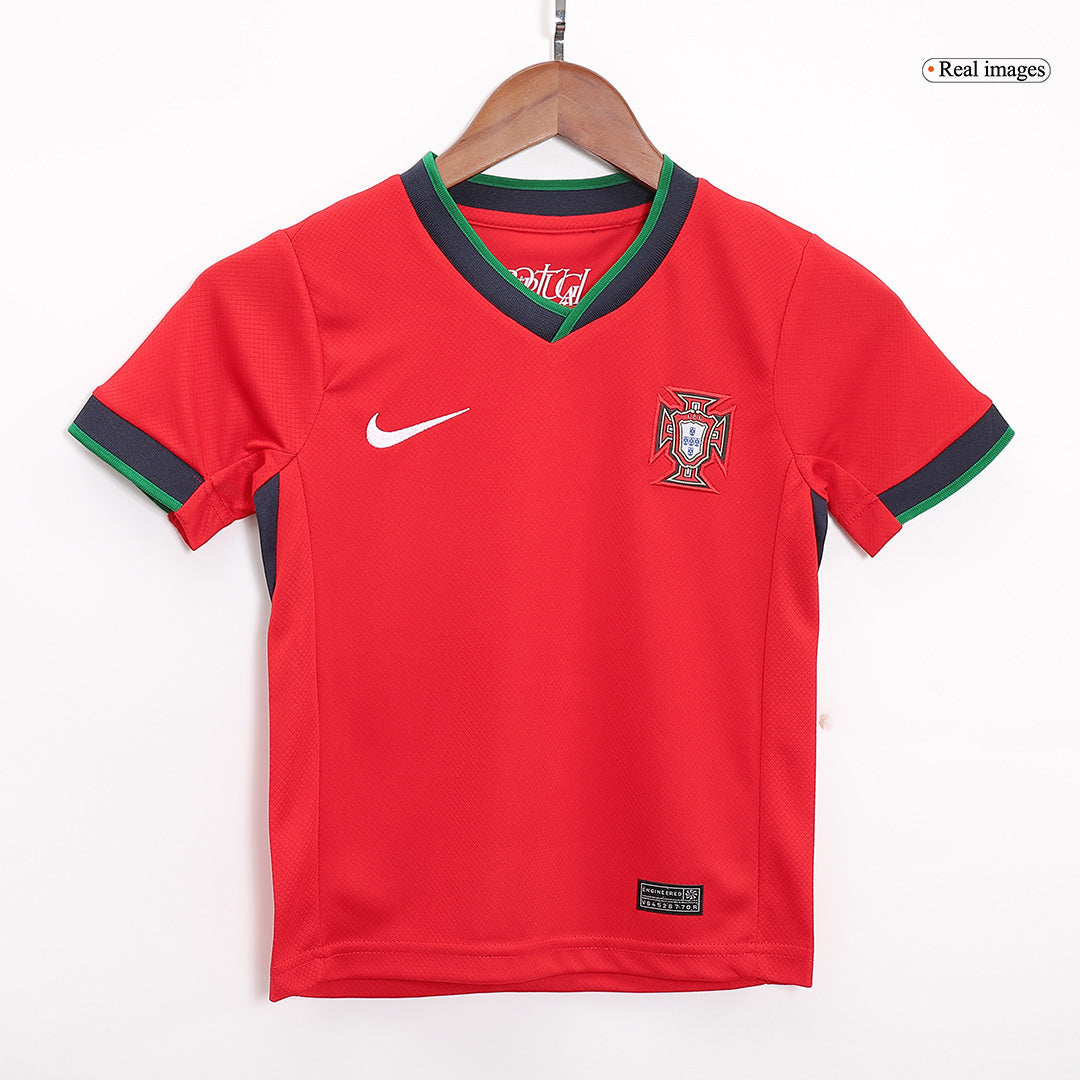 Camiseta local de Portugal para niños (equipamiento completo) Eurocopa 2024