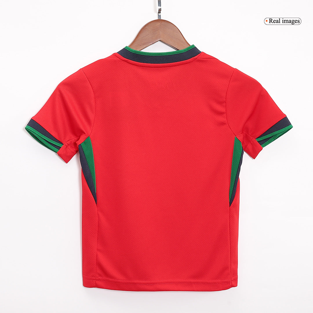 Camiseta local de Portugal para niños (equipamiento completo) Eurocopa 2024