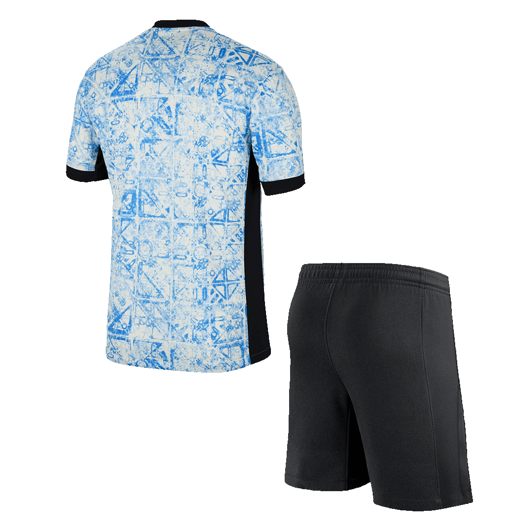 Camiseta visitante de Portugal para hombre (camiseta y pantalón corto) para la Eurocopa 2024
