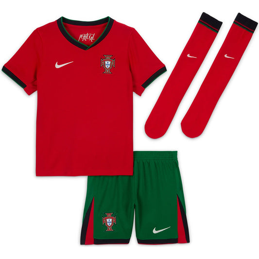 Camiseta local de Portugal para niños (equipamiento completo) Eurocopa 2024