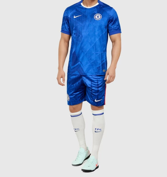 Camiseta de fútbol local del Chelsea (camiseta, pantalón corto y calcetines) 2025/26