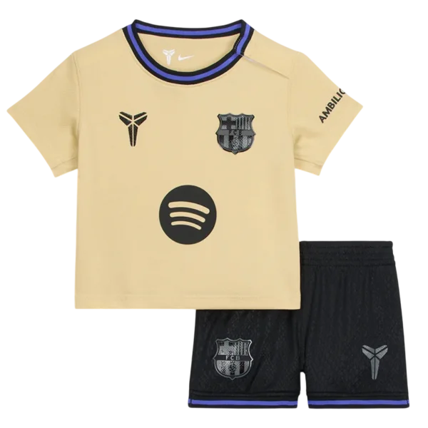 Camiseta de fútbol visitante del Barcelona para niños (camiseta + pantalón corto) 2025/26